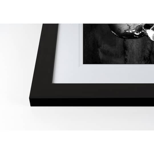Skull Halloween Print in Black Frame